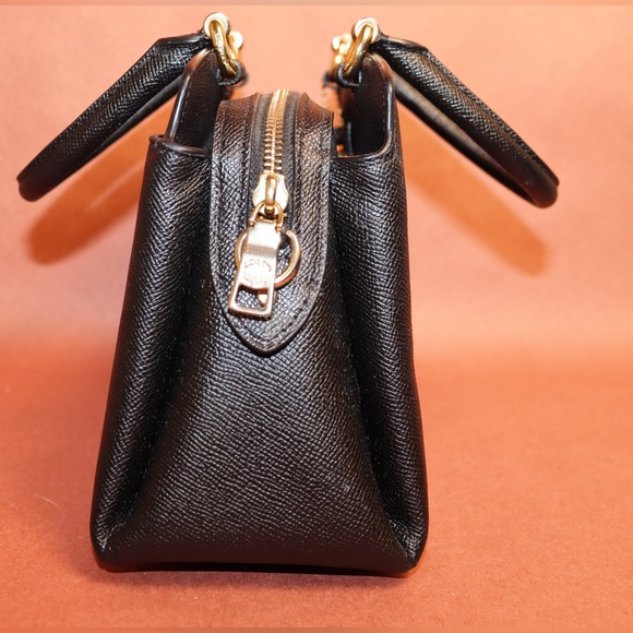 COACH Pebble Leather Hand bag with Shoulder strap - Mini Lillie Carryall - Picture 11 of 16